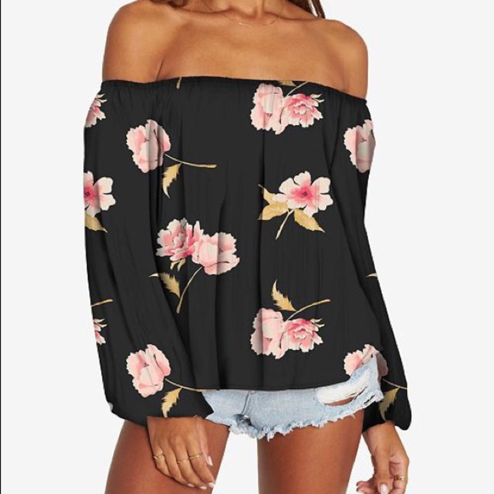 Billabong off the shoulder top 🌺